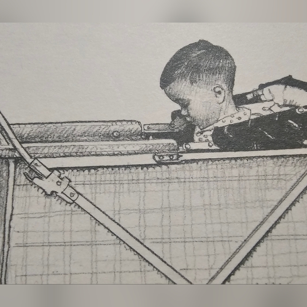 Norman Rockwell - "Grandfather Wheeling Baby" Original Pencil Drawing - Picture 5 of 5